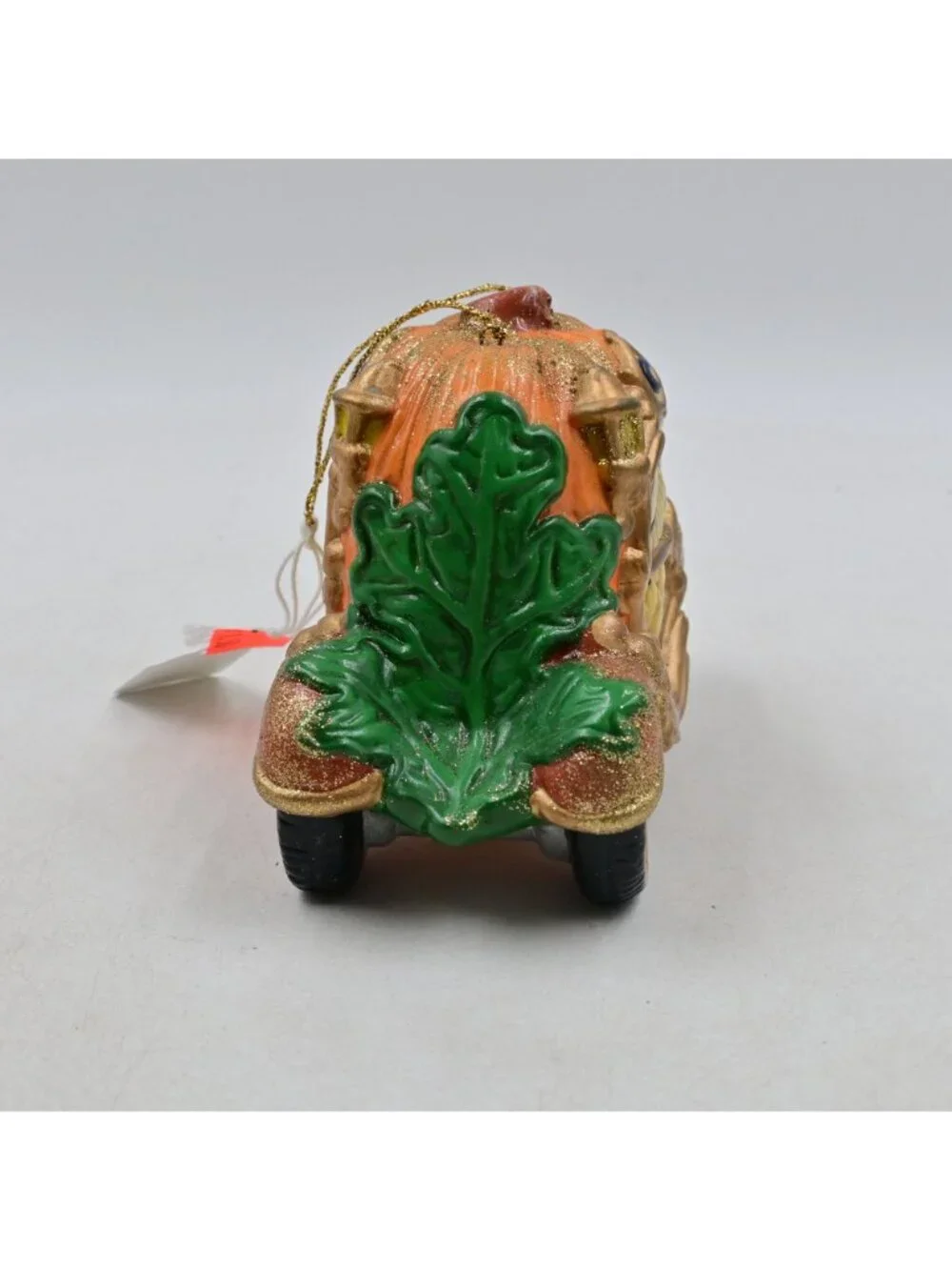 Smithsonian Cinderella Pumpkin Carriage Ornament Glitter Hanging Decoration